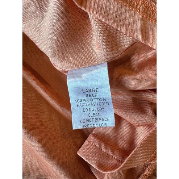 J.NNA Orange Smocked Cotton Ruffle Mini Sun Dress - Picture 7 of 7
